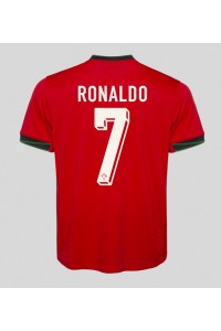 Portugali Cristiano Ronaldo #7 Jalkapallovaatteet Kotipaita EM-Kisat 2024 Lyhythihainen